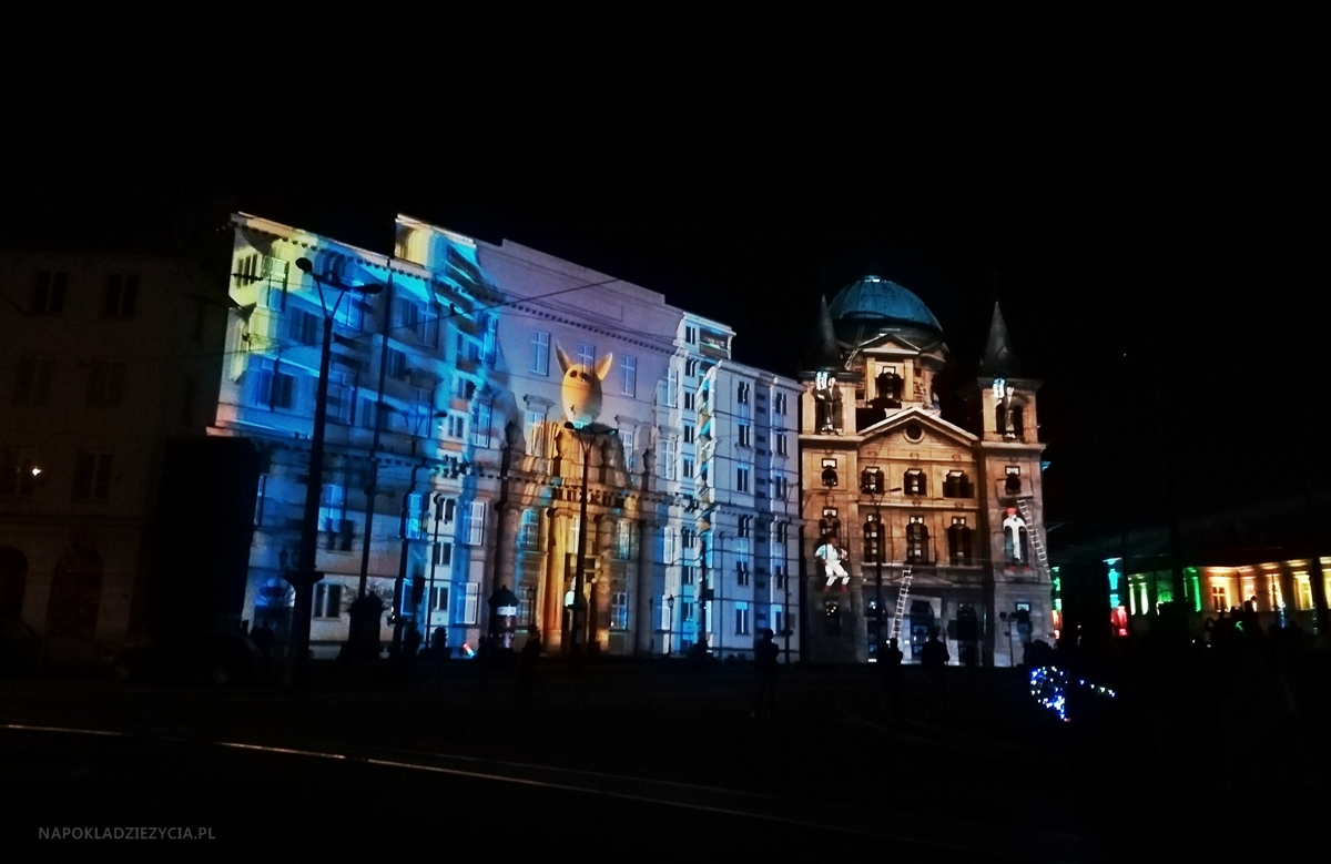 Light Move Festival w Łodzi 2018: plac Wolności
